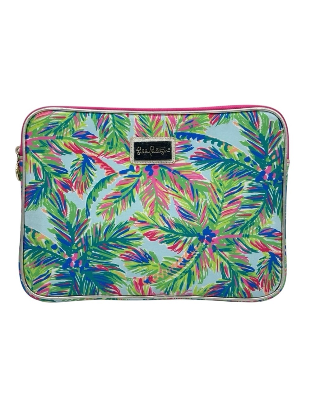 Lilly Pulitzer Padded Laptop Case Green/Pink